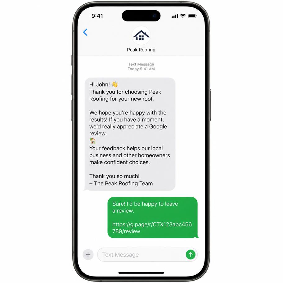 Post-Installation SMS + Email Automations
